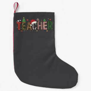 Petite Chaussette De Noël Cadeau de Noël Alphabet Enseignant Enseignants Élè