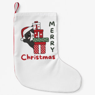 Petite Chaussette De Noël Cadeau de Noël Chat Animaux d'hiver Chats