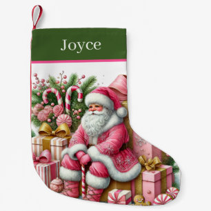 Petite Chaussette De Noël Cadeau de Noël festif Santa ajouter un nom