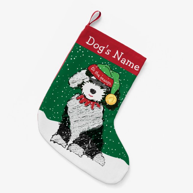 Petite Chaussette De Noël Cadeau de Noël personnalisé (Devant (Accrochage))