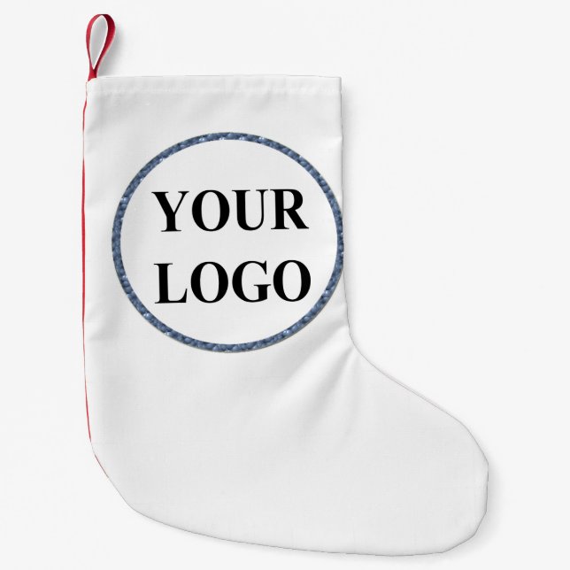 Petite Chaussette De Noël Cadeau de Noël personnalisé Idée Customisée LOGO (Devant)
