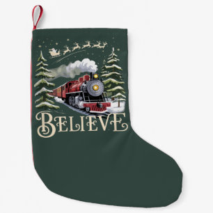 Petite Chaussette De Noël Cadeau de Noël Polar Express Croire Xmas Hiver