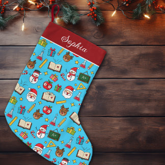 Petite Chaussette De Noël Cadeau de Noël pour enseignant scolaire personnali