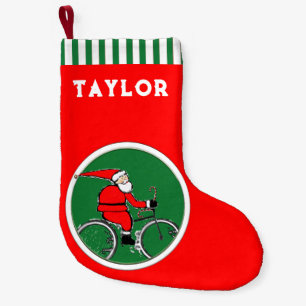 Petite Chaussette De Noël Cadeau de vacances de cycliste