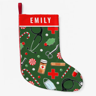 Petite Chaussette De Noël Cadeau de vacances pour infirmière personnalisée