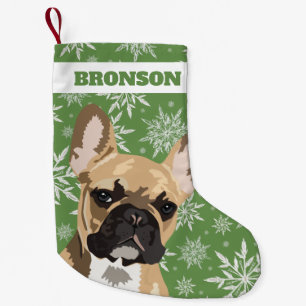 Petite Chaussette De Noël Cadeau personnalisé de bouledogue français de faon