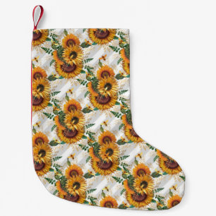 Petite Chaussette De Noël Cadeaux de tournesol Regardez Le Tournesol