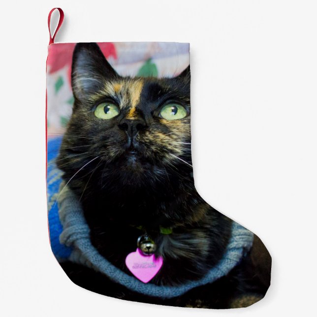 Petite Chaussette De Noël Calico II (Devant)