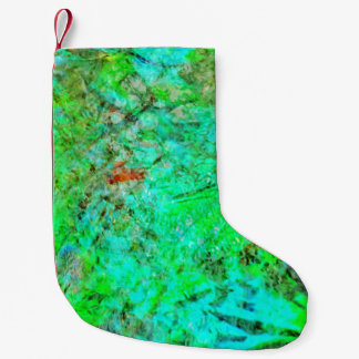Petite Chaussette De Noël Calming green abstract christmas stocking,Smooth