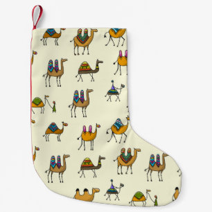 Petite Chaussette De Noël Camels Caravan Motif décoratif sans couture