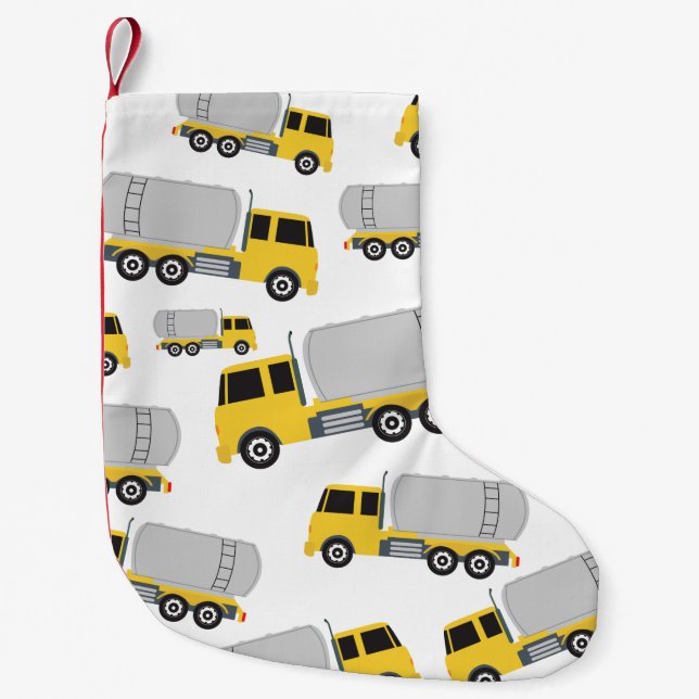 Petite Chaussette De Noël Camions de transport de camions-citernes (Devant)