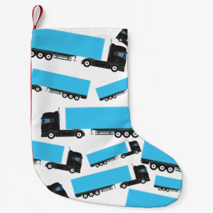 Petite Chaussette De Noël Camions de transport semi-remorque