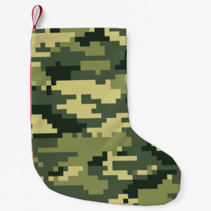 Petite Chaussette De Noël Camouflage/Camo de région boisée de 8 de bit