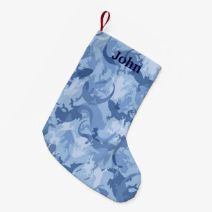 Petite Chaussette De Noël Camouflage de Noël de reptile personnalisé