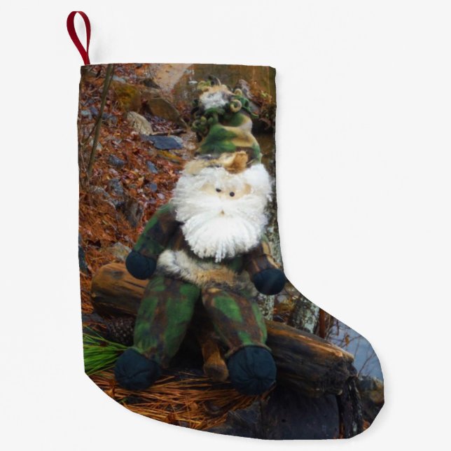 Petite Chaussette De Noël Camouflage Père Noël (Devant)