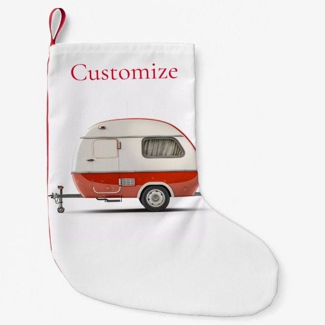 Petite Chaussette De Noël Camper Teardrop Classic Retro Thunder_Cove (Devant)