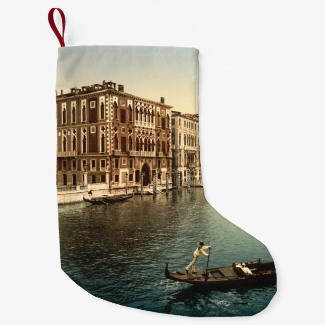 Petite Chaussette De Noël Canal grand II, Venise, Italie (Devant)
