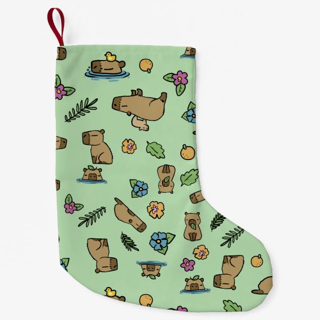Petite Chaussette De Noël Capybara (Devant)