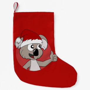 Petite Chaussette De Noël Caricature de koala de Noël petit bas de noël
