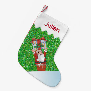 Petite Chaussette De Noël Caricature de Noël mignonne Père Noël Enfants S