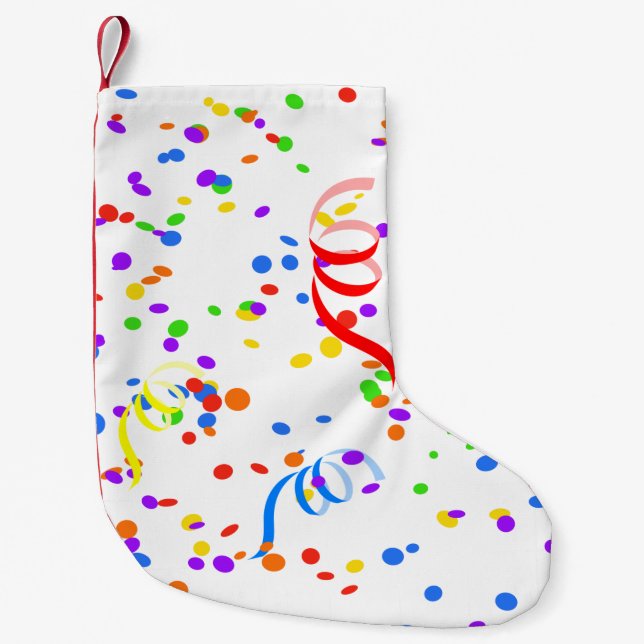 Petite Chaussette De Noël Carnaval Confetti (Devant)