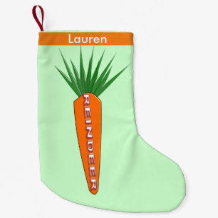 Petite Chaussette De Noël Carotte sur mesure pour les rennes de Noël