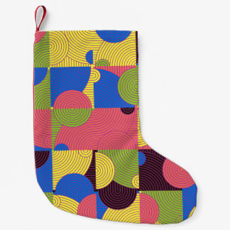 Petite Chaussette De Noël Carreaux vintages Retro Motif des années 1960