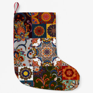 Petite Chaussette De Noël Carrelage en mosaïque colorée avec Islam, Arabi