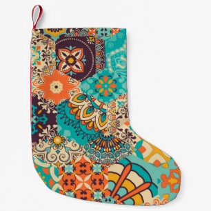 Petite Chaussette De Noël Carrelage en mosaïque colorée avec Islam, Arabi