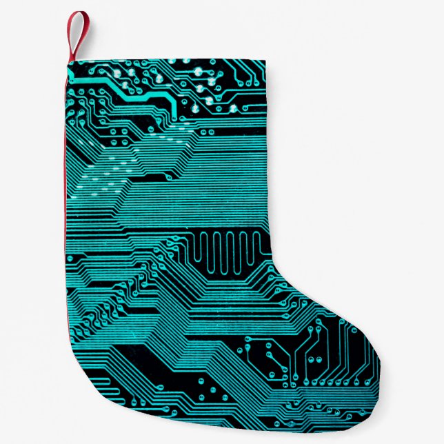 Petite Chaussette De Noël Carte de circuit. Matériel informatique électroniq (Devant)