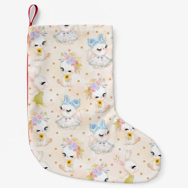Petite Chaussette De Noël Cartes de Pâques (Devant)