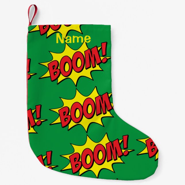 Petite Chaussette De Noël Cartoon Boom Thunder_Cove (Devant)