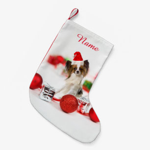 Petite Chaussette De Noël Casquette mignon de Père Noël de Noël de chien 
