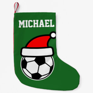 Petite Chaussette De Noël Casquette vert rouge personnalisé de père Noël