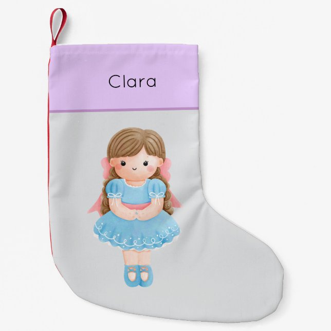 Petite Chaussette De Noël Casse-noix Pastel Clara Doll (Devant)
