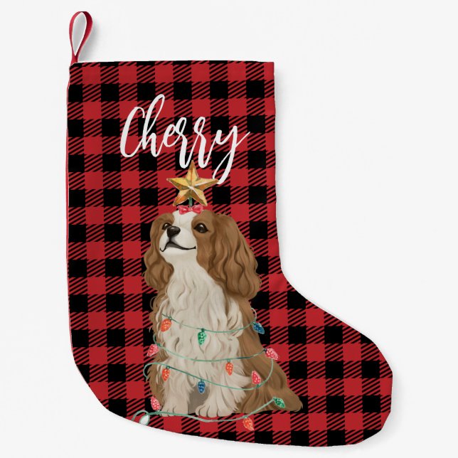Petite Chaussette De Noël Cavalier King Charles Spaniel Noël Stocking (Devant)