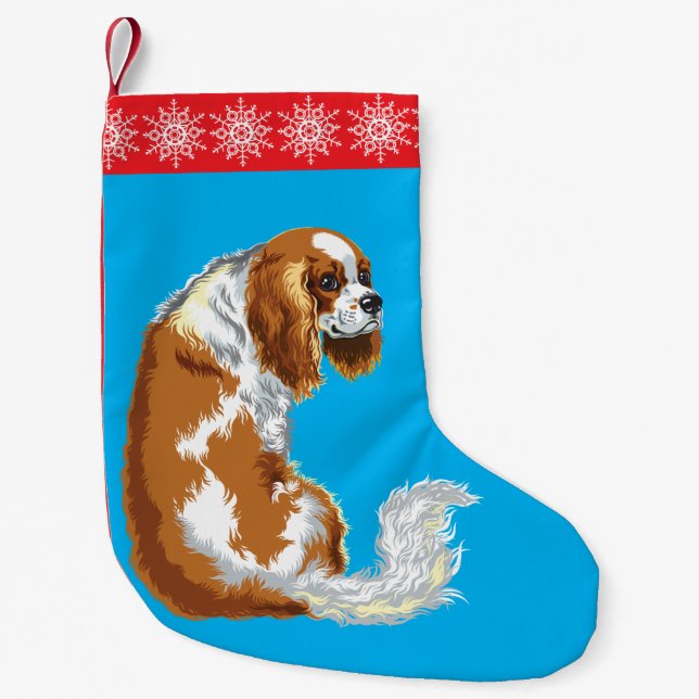Petite Chaussette De Noël cavalier roi spaniel (Devant)