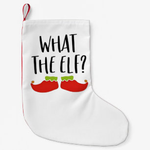 Petite Chaussette De Noël Ce que l'elfe drôle Noël Elfe Père Noël