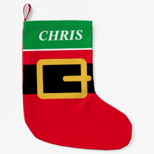 Petite Chaussette De Noël Ceinture de Père Noël personnalisée petit bas de N