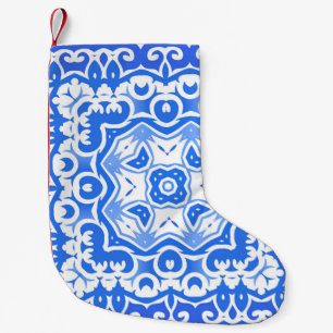 Petite Chaussette De Noël Céramique d'azulejo portugaise antique. Vintage