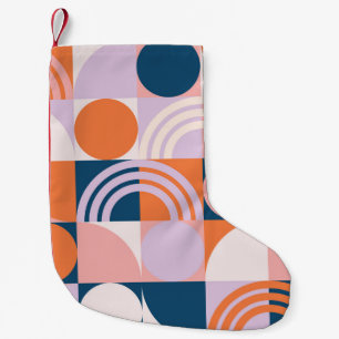 Petite Chaussette De Noël Cercles du milieu du siècle : Motif géométrique