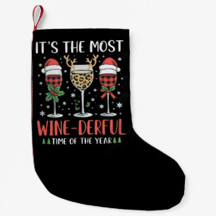 Petite Chaussette De Noël C'est la période la plus merveilleuse du vin de l'