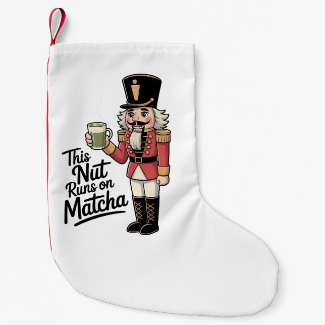 Petite Chaussette De Noël Cette noix tourne sur Casse-Noisette Matcha de Noë (Devant)