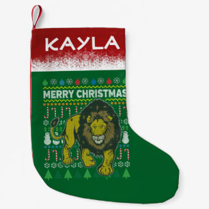 Petite Chaussette De Noël Chandail de Noël Lion laide