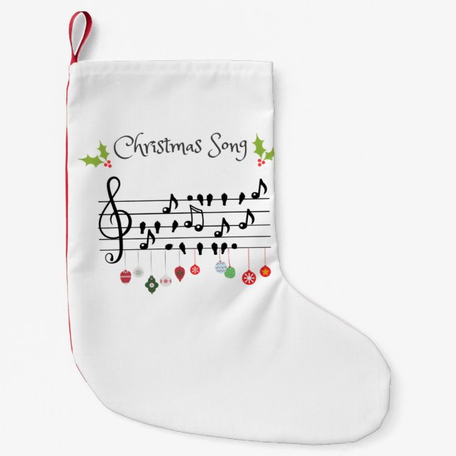 Petite Chaussette De Noël Chanson de Noël (Devant)
