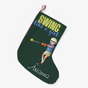 Petite Chaussette De Noël Chanter Comme Une Fille Softball