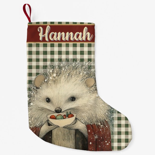 Petite Chaussette De Noël Chardon le Hérisson | Caprice de la Forêt  (Devant)