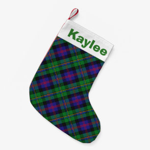Petite Chaussette De Noël Charme des Fêtes Clan Malcolm Tartan