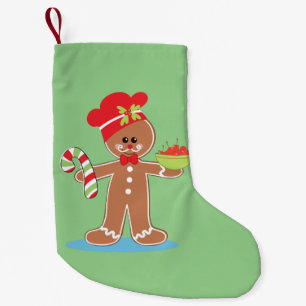 Petite Chaussette De Noël Charming Homme de pain d'épices
