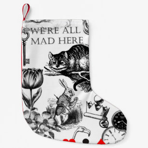 Petite Chaussette De Noël Chat de Cheshire classique alice au pays des merve